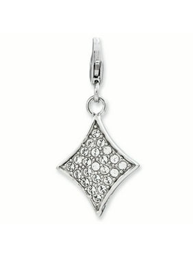 viStar Sterling Silver Rhodium-plated 3-d Enameled Shoe W/lobster Clasp Charm viStar Sterling Silver Rhodium-plated 3-d Enameled Shoe W/lobster Clasp Charm